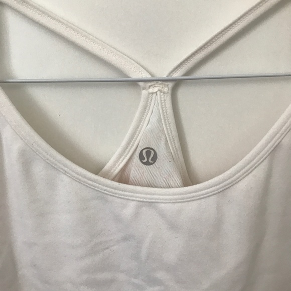 Lululemon Spaghetti Strap White Tank Top - Picture 2 of 6
